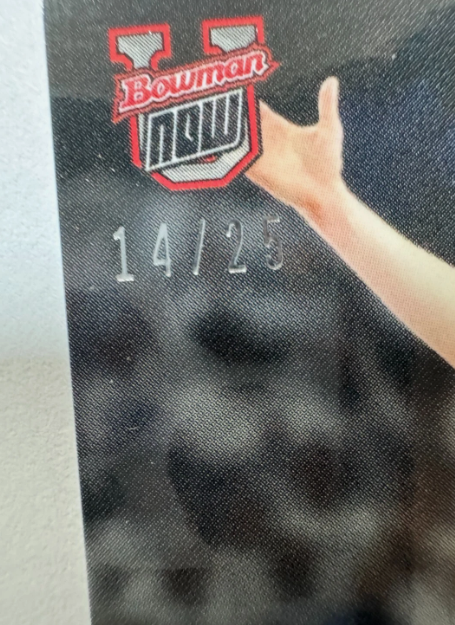 14/25* PARALLEL Liam McNeeley - 2024-25 Bowman U NOW® Basketball - Card 64