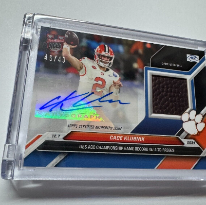 Auto-Relic Parallel 46/49* - Cade Klubnik - 2024 Bowman U Now® Card 57