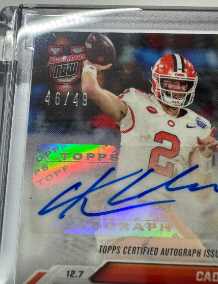 Auto-Relic Parallel 46/49* - Cade Klubnik - 2024 Bowman U Now® Card 57