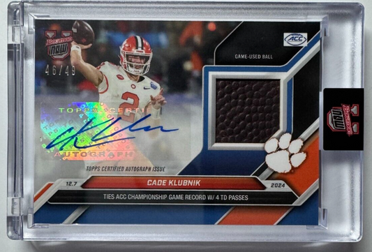 Auto-Relic Parallel 46/49*  - Cade Klubnik - 2024 Bowman U Now® Card 57